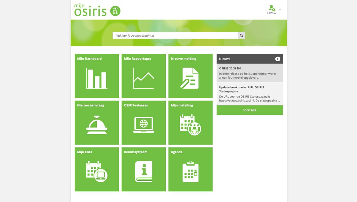 mijnOSIRIS: alles op één plek