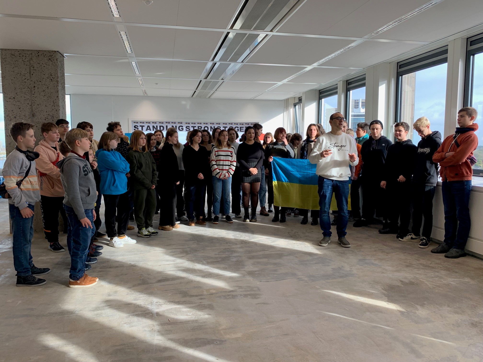 Oekraïens koor Dzvinochok op bezoek bij CACI